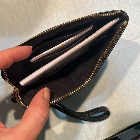 Coach Leather Corner Zip Wristlet NWT - Picture 6 of 8